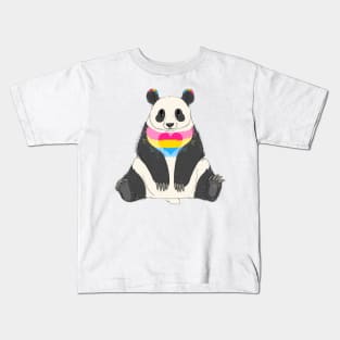 Panromantic Panda! Kids T-Shirt
